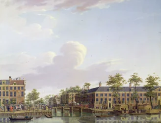 The Alms Houses na řece Amstel, Amsterdam