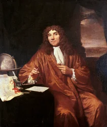 Antonie van Leeuwenhoek, kolem 1680 (olej na plátně)