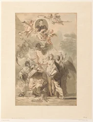 Design Frontispiece pro Edwarda Simsona, Chronicon Catholicon