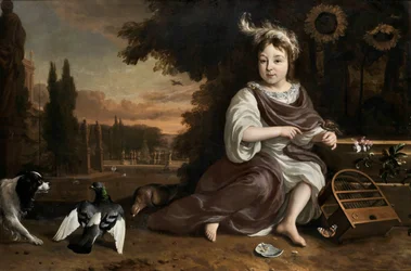 Jan Weenix Prince of Orange s ptačí klecí