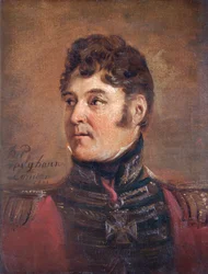 Portrét generála sira Colina Halketta, britského vojáka, 1821.