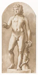 Mladý Bacchus stojící