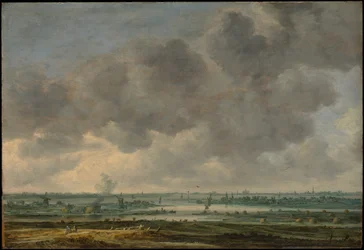 Pohled na Haarlem a Haarlemmer Meer