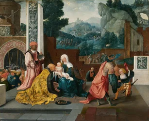 Klanění tří králů, c. 1519.
