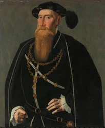 Portrét Reinouda III z Brederode Reinout III z Brederode (1493-1556), pán z Vianen. Jáhen v Řádu zlatého rouna, rádce a komorník Karla V