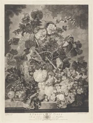 A Fruit Piece, vyrytý Richard Earlom, 1781