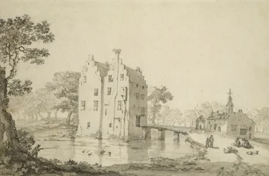 Hrad Zuylenburgh (Slot Zuylen) (pero a tužka na papíře)
