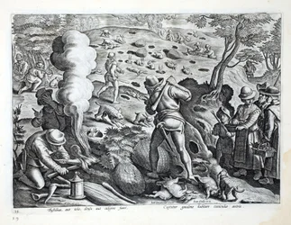 Lov králíků, ilustrace z 