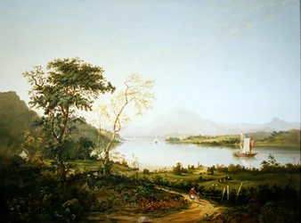 Loch Awe, Argyllshire (olej na plátně)