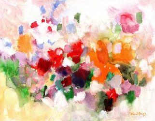 Confetti Garden, cca 2023 (akvarel na papíře)
