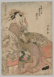 Hananoto z Ebiya v Kyōmachi 1-chome, ze série Songs of the Four Seasons in the Pleasure Quarters