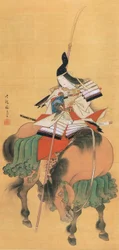 Samurajská bojovnice Tomoe Gozen (kresba)