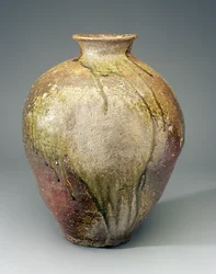 Velká nádoba, pece Shigaraki, Shiga, období Muromachi, cca 15.-16. století (hliněné nádobí)