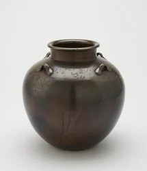 Zásobník na čajové lístky, Imbe, prefektura Okayama, období Edo, 18.–19. století (keramika)