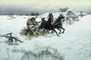 Jízda na saních, 1896