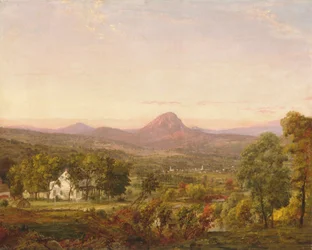 Podzimní krajina, hora Sugar Loaf, Orange County, New York, ca. 1870-75.