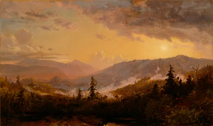Západ slunce po bouři v Catskill Mountains, c.1860