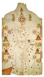 Mapa Středozemního a Černého moře, 1563.