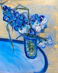Fleur De Sel No. 3 Blue Sundays, 2021 (olej na plátně)