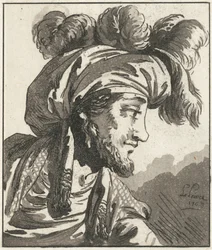 Hlava muže v turbanu bez kníru