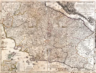 Emilia-Romagna, Toskánsko, Marche, Umbria, Abruzzo, Lazio, Itálie