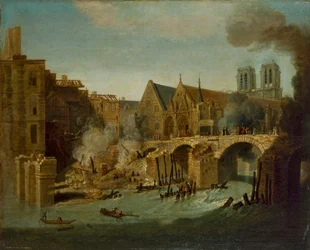 Petit Pont vuoden 1718 palon jälkeen