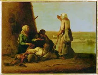 Le Repos des Faneurs, zbytek hajných (malba na plátně)