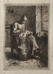 Žena šití