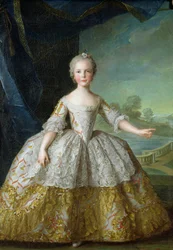 Infanta Isabelle de Bourbon-Parma (1741-63) 1749 (olej na plátně)