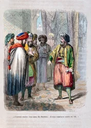 Muhammad Ali posílá svého syna Ibrahima Pašu, aby potlačil saúdské povstání, 1811-1818, 1847