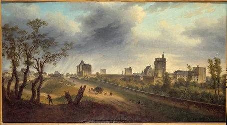 Pohled na hrad Vincennes Obraz od Adriena Guigneta (1816-1854)