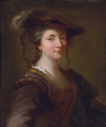 Louise Julie de Mailly-Nesle, Comtesse de Mailly (1710-1751) (Mailly Nesle) - oblíbenkyně Ludvíka XV. - Alexis Grimou (1678-1733). Olej na plátně Rozměr: 57,2 x 48,3 cm Soukromá sbírka