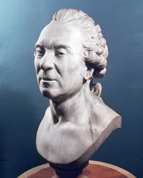 Busta Georgese Louise Leclerca (1707-88) Comte de Buffon, asi 1783 (mramor)