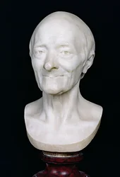 Busta Voltaira (1694-1778) bez paruky, 1778