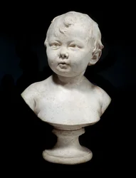 Sabine Houdon ve věku deseti měsíců Busta v sádře od Jean Antoine Houdon (1741-1828) 1788 Paříž, Musee du Louvre