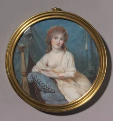 Portrét ženy ležící na pohovce, c. 1804.
