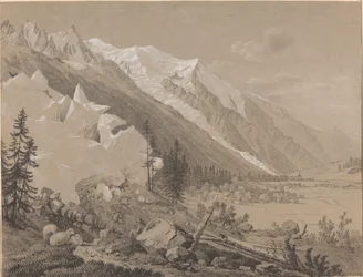 Pohled na Mont Blanc