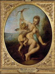 Láska odzbrojuje Obraz Jean Antoine Watteau (1684-1721) 18. stol.