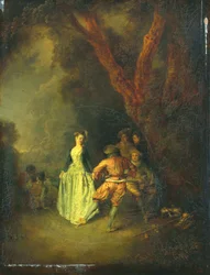 Venkovský tanec, kolem roku 1711