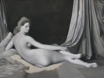 Odaliska v Grisaille, cca 1824–34 (olej na plátně)