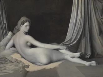 Odalisque v Grisaille, ca. 1824-34.
