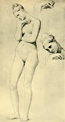 Studie k postavě Stratonic, c1834-1840, 1943.