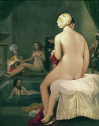 Malá koupající se v harému, 1828