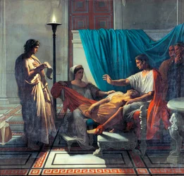 Virgil Reading Aeneid Augustovi, Octavii a Livii, Jean Auguste Dominique Ingres