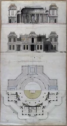 Pavilon Vodní palác Chateau dEau ve Střelné, 1717