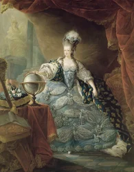 Portrét Marie Antoinetty (1755-93) francouzské královny, 1775