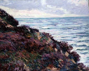 Mořská krajina (olej na plátně)