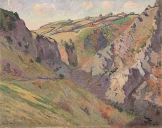Jeskyně Prunal u Pontgibaud, Auvergne (olej na plátně)