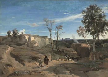 La Cervara, římská Campagna, kolem 1830-1831