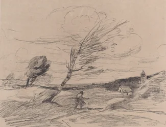 Závan větru Le Coup de Vent, 1871.